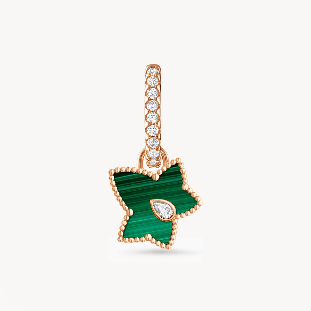 [New In] Malachite Bead Drop Earrings