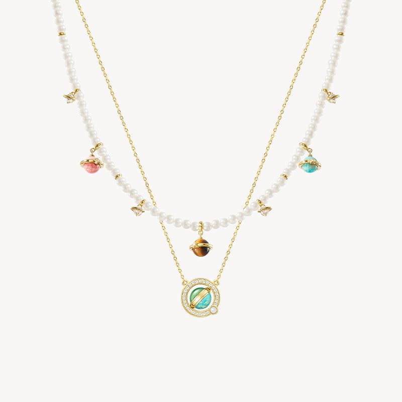 Heliocentric Freshwater Pearl Necklace