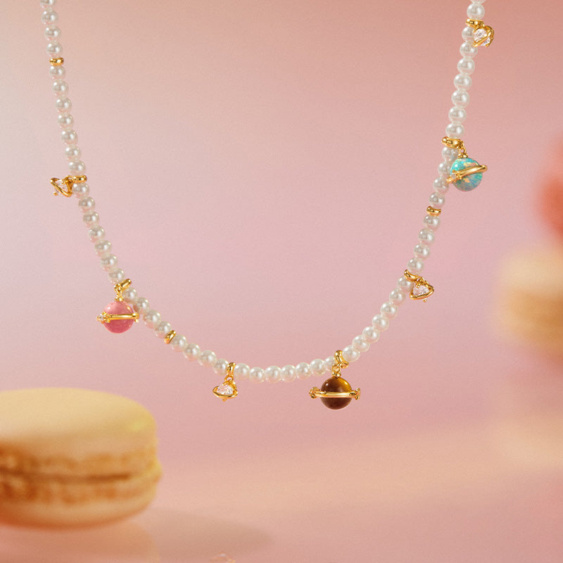 Heliocentric Freshwater Pearl Necklace