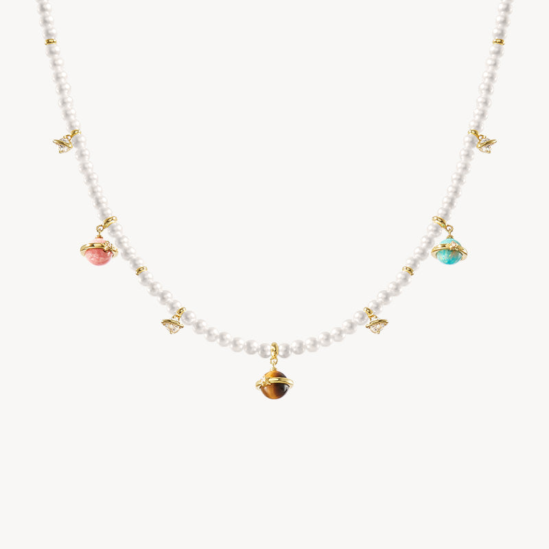 Heliocentric Freshwater Pearl Necklace