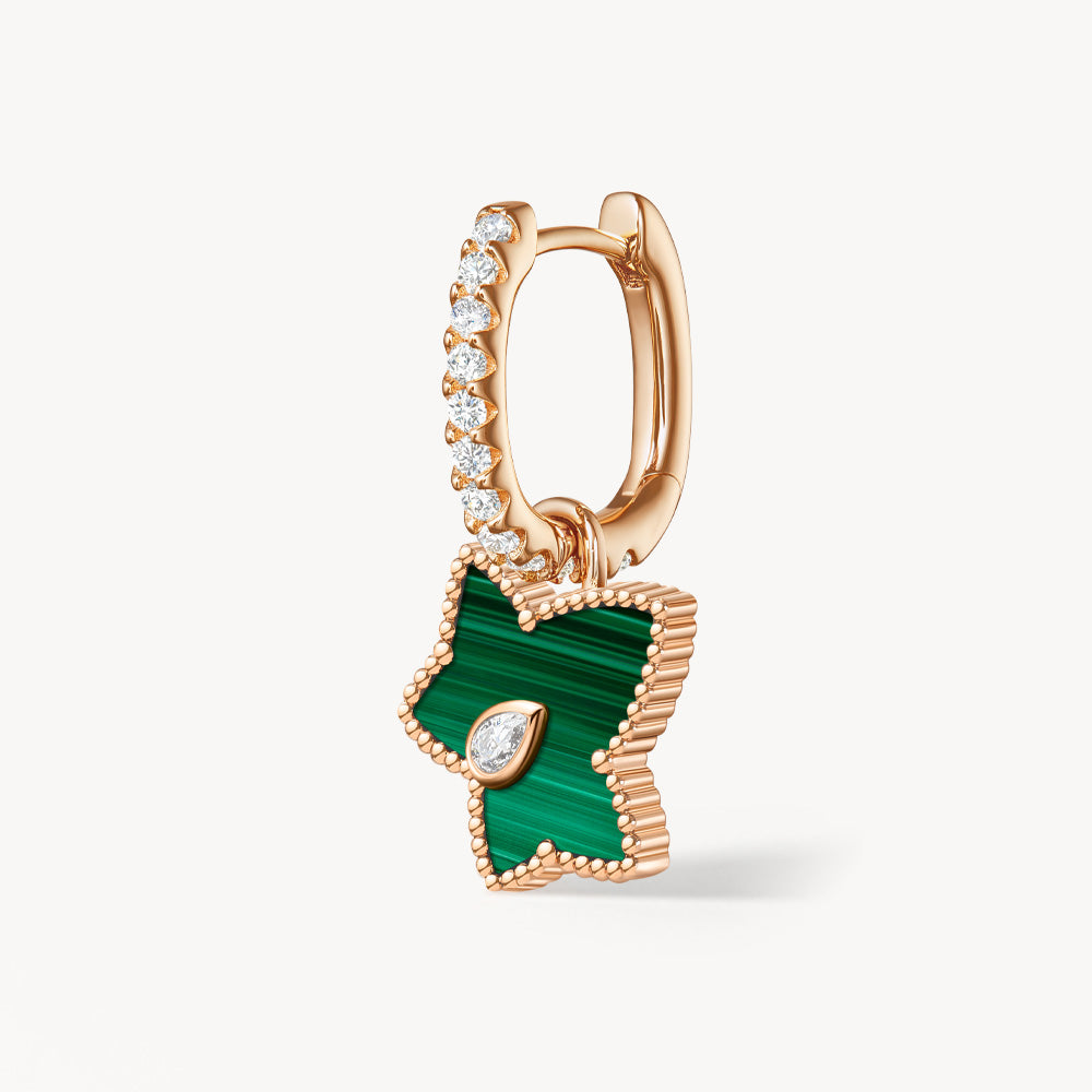[New In] Malachite Bead Drop Earrings
