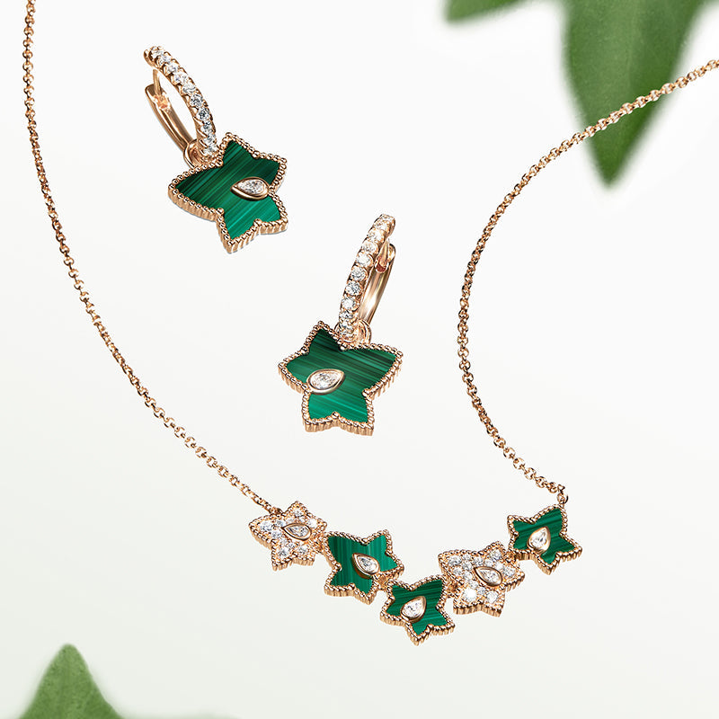 [New In] Malachite Bead Drop Earrings
