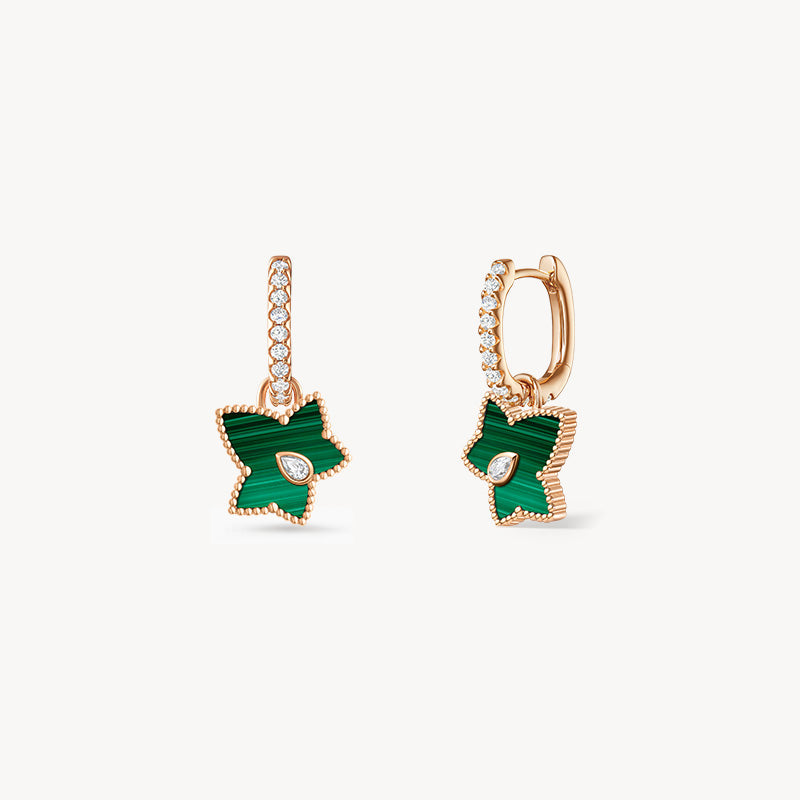 [New In] Malachite Bead Drop Earrings